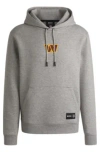 Hugo Boss Boss X Nfl Interlock Hoodie With Special Branding In Commanders
