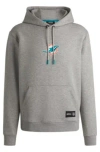 Hugo Boss Boss X Nfl Interlock Hoodie With Special Branding In Rams