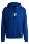 Hugo Boss Boss X Nfl Interlock Hoodie With Special Branding In Giants