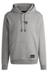 Hugo Boss Boss X Nfl Interlock Hoodie With Special Branding In Patriots