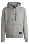 Hugo Boss Boss X Nfl Interlock Hoodie With Special Branding In Rams