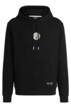 Hugo Boss Boss X Nfl Interlock Hoodie With Special Branding In Steelers