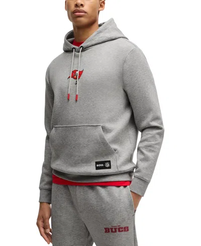 Hugo Boss Boss <br>x Nfl Woodson Graphic Hoodie<br><br> In Bucs Grey