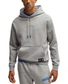 Hugo Boss X Nfl Men's Interlock Hoodie In Chargers Grey