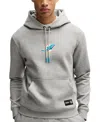 Hugo Boss Boss X Nfl Interlock Hoodie With Special Branding In Dolphins Silver