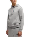 Hugo Boss Boss X Nfl Woodson Graphic Hoodie In Patriots Silver