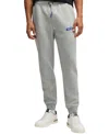 Hugo Boss Boss X Nfl Signature-tape Tracksuit Bottoms With Special Branding In Silver