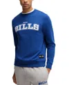 Hugo Boss Boss X Nfl Regular-fit Sweatshirt With Special Branding In Bills Blue