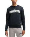 Hugo Boss Boss X Nfl Regular-fit Sweatshirt With Special Branding In Dark Blue