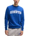 Hugo Boss Boss X Nfl Regular-fit Sweatshirt With Special Branding In Medium Blue