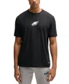 Hugo Boss Boss X Nfl Stretch Cotton Graphic T-shirt In Charcoal