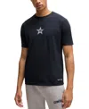 Hugo Boss X Nfl Stretch-cotton T-shirt With Special Branding In Black