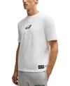 Hugo Boss Boss X Nfl Stretch Cotton Graphic T-shirt In Eagles White