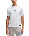 Hugo Boss Boss X Nfl Stretch-cotton T-shirt With Special Branding In Natural