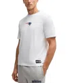 Hugo Boss Boss X Nfl Stretch Cotton Graphic T-shirt In Open White