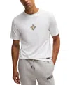 Hugo Boss Boss X Nfl Stretch Cotton Graphic T-shirt In Saints White