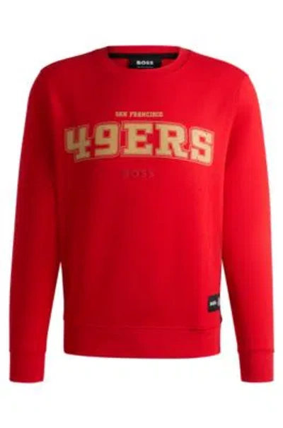 HUGO BOSS BOSS X NFL REGULAR-FIT SWEATSHIRT WITH SPECIAL BRANDING
