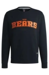 Hugo Boss Boss X Nfl Regular-fit Sweatshirt With Special Branding In Bears