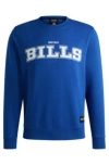 Hugo Boss Boss X Nfl Regular-fit Sweatshirt With Special Branding In Bills