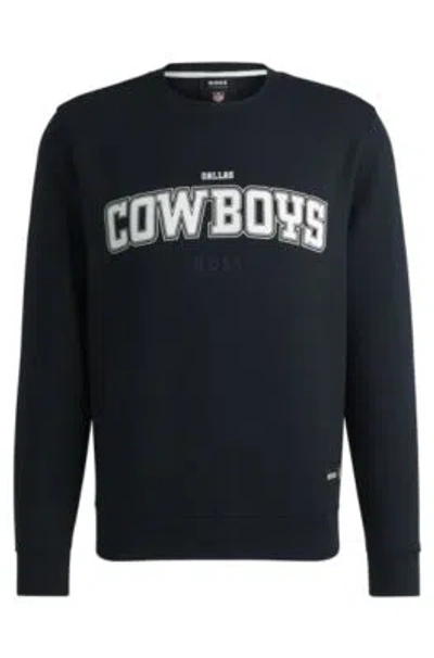 Hugo Boss Boss X Nfl Regular-fit Sweatshirt With Special Branding In Cowboys