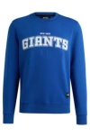 Hugo Boss Boss X Nfl Regular-fit Sweatshirt With Special Branding In Giants