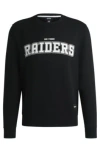 Hugo Boss Boss X Nfl Regular-fit Sweatshirt With Special Branding In Raiders