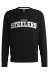 Hugo Boss Boss X Nfl Regular-fit Sweatshirt With Special Branding In Steelers