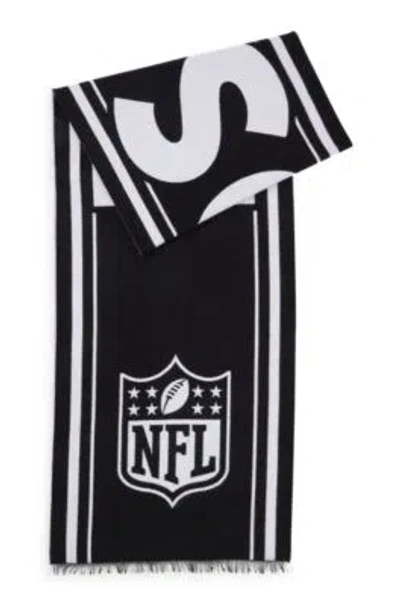 Hugo Boss Boss X Nfl Scarf With Special Jacquard Branding In Nfl Generic