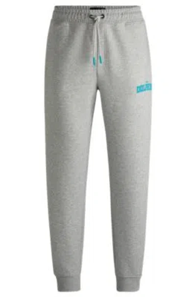 Hugo Boss Boss X Nfl Signature-tape Tracksuit Bottoms With Special Branding In Dolphins