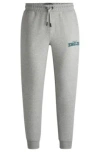 Hugo Boss Boss X Nfl Signature-tape Tracksuit Bottoms With Special Branding In Eagles