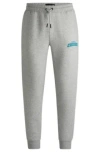 Hugo Boss Boss X Nfl Signature-tape Tracksuit Bottoms With Special Branding In Jaguars