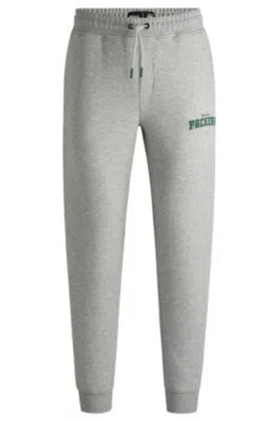 Hugo Boss Boss X Nfl Signature-tape Tracksuit Bottoms With Special Branding In Eagles
