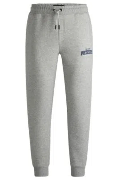 Hugo Boss Boss X Nfl Signature-tape Tracksuit Bottoms With Special Branding In Patriots