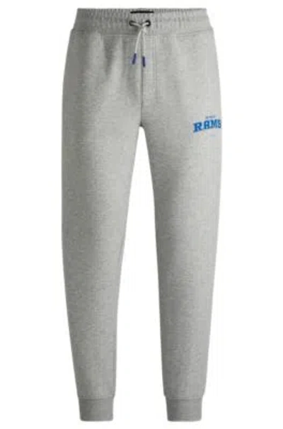Hugo Boss Boss X Nfl Signature-tape Tracksuit Bottoms With Special Branding In Rams