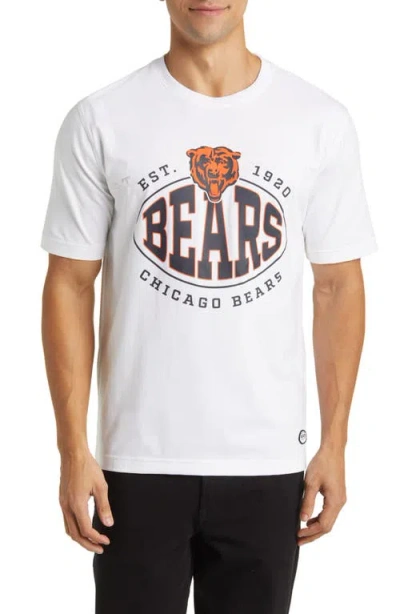 Hugo Boss Boss X Nfl Stretch Cotton Graphic T-shirt In Chicago Bears White