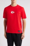 Hugo Boss Boss X Nfl Stretch Cotton Graphic T-shirt In Kansas City Chiefs - Red
