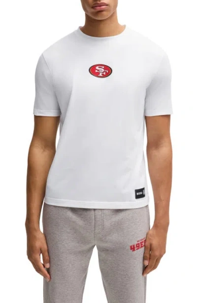 HUGO BOSS BOSS X NFL STRETCH COTTON GRAPHIC T-SHIRT