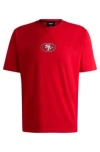 Hugo Boss Boss Motor Graphic T-shirt In Bright Red