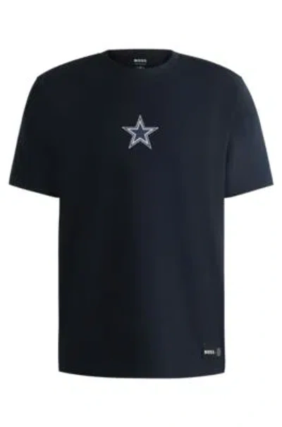 HUGO BOSS BOSS X NFL STRETCH-COTTON T-SHIRT WITH SPECIAL BRANDING