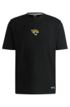 Hugo Boss Boss X Nfl Stretch-cotton T-shirt With Special Branding In Jaguars