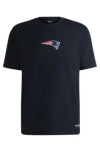Hugo Boss Boss X Nfl Stretch-cotton T-shirt With Special Branding In Patriots