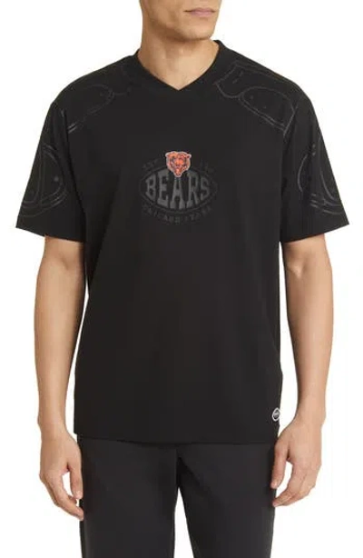 Hugo Boss Boss X Nfl Tackle Graphic T-shirt In Chicago Bears Black