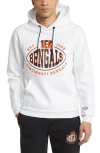 Hugo Boss Boss X Nfl Touchback Graphic Hoodie In Cincinnati Bengals White
