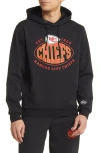 Hugo Boss Boss X Nfl Cotton-blend Hoodie With Collaborative Branding In Kansas City Chiefs Black