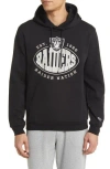 Hugo Boss Boss X Nfl Touchback Graphic Hoodie In Las Vegas Raiders Black