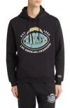 Hugo Boss Nfl Los Angeles Chargers Cotton Blend Printed Regular Fit Hoodie In Los Angeles Chargers Black