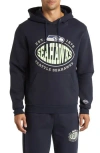 Hugo Boss Boss X Nfl Touchback Graphic Hoodie In Seattle Seahawks Dark Blue