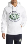 Hugo Boss Boss X Nfl Touchback Graphic Hoodie In Seattle Seahawks White