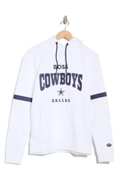 Hugo Boss Boss X Nfl Touchdown Hoodie Sweatshirt In White
