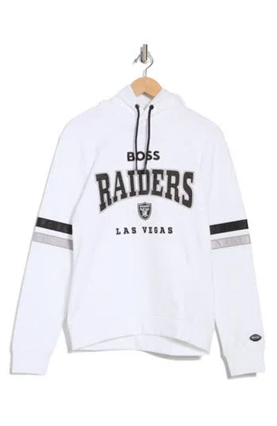 Hugo Boss Boss X Nfl Touchdown Hoodie Sweatshirt In White